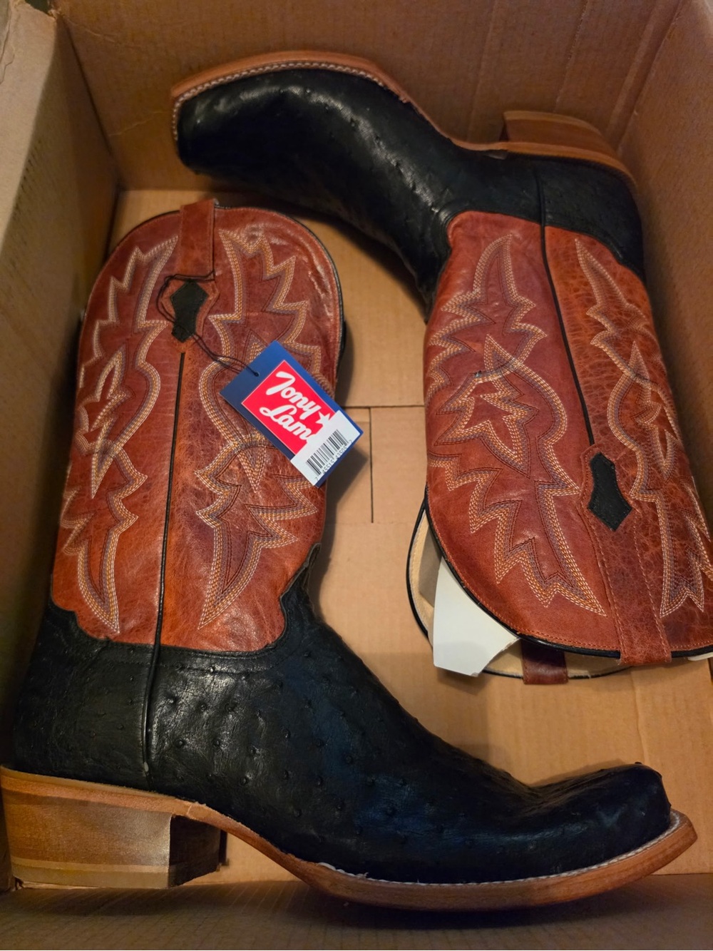Tony Lama Rylen 13” Full Quill Ostrich Boots